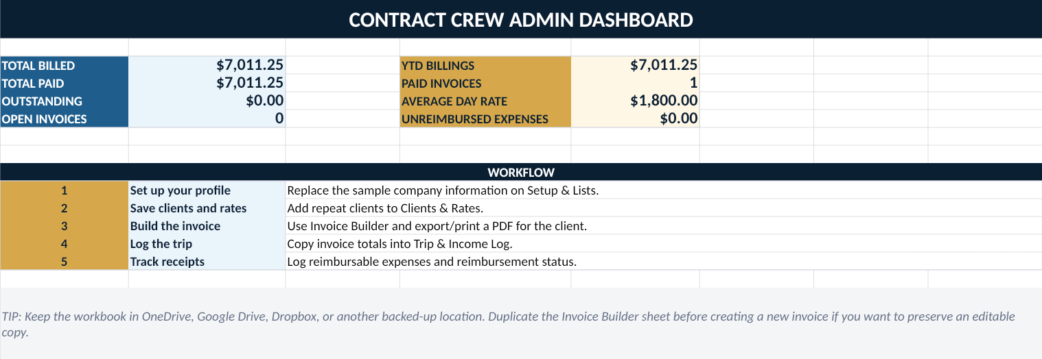 ContractCrew HQ dashboard preview